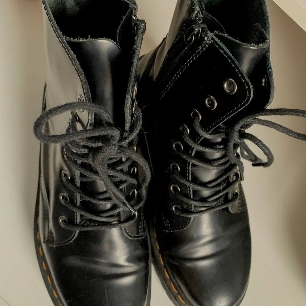 Classic Black Platform Jadon Doc Dr. Martens Boots - Picture 5 of 6